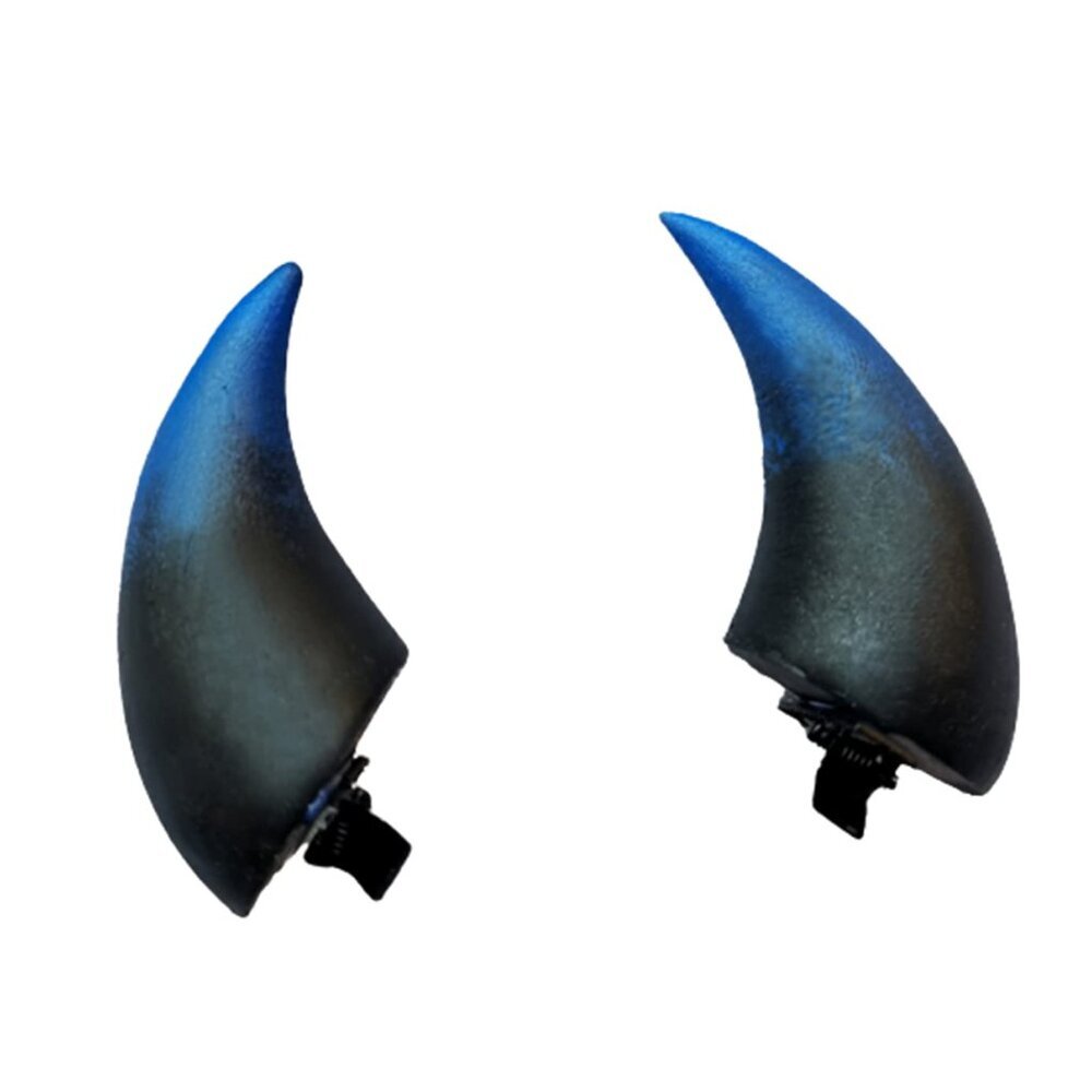 Dark Gothic Resin Hair Clips With Horns Skull Bat For Halloween Cosplay